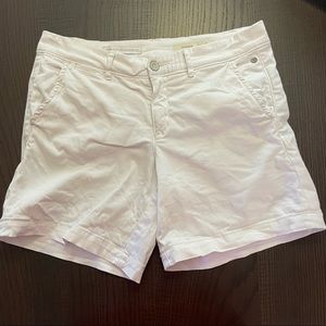 Pilcro and the Letterpress White Bermuda Shorts